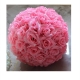 BOULE DE FLEURS ROSE 30CM
