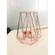 LANTERNE GEOMETRIQUE ROSE GOLD X10