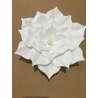 PAPIER FLEUR FOND DECORATION ARTIFICIELLE BLANC 20CM