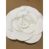 PAPIER FLEUR FOND DECORATION ARTIFICIELLE BLANC 30CM