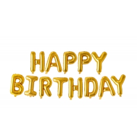 DECORATION FETE HAPPY BIRTHDAY GOLD