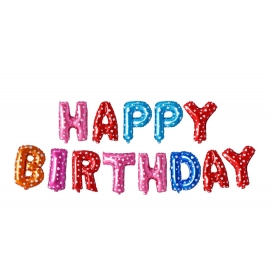 DECORATION FETE HAPPY BIRTHDAY MULTI COULEUR