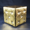 POUF CARRE OR