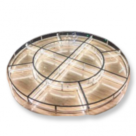 PODIUM TRANSPARENT LED ROND