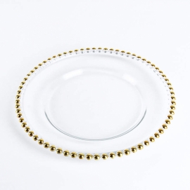 ASSIETTE DECORATIVE OR X4