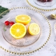 ASSIETTE DECORATIVE OR X4