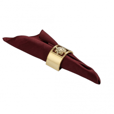 COLLIER SERVIETTE DE TABLE OR X 10 - PREVENTE