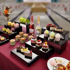  PRESENTOIR BUFFET NOIR  X3 